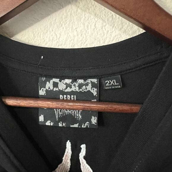 Rebel Vengeance Cherry Skull Graphic Tee Size 2XL - Picture 5 of 11